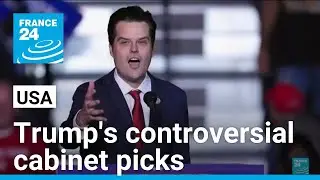 Donald Trump's controversial cabinet picks spark growing tension &bull; FRANCE 24 English