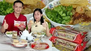 မုန့်ဟင်းခါး​လေးစားပြီး  ​ကောင်းမွန်ပဲကိတ်​လေးနဲ့ အချို​လေးတည်းလိုက်ရ​တော့ ဘာ​ပြော​ကောင်းမလဲရှင်