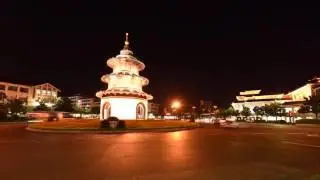 Nightly Scene in Yangzhou, China (iPano Time-lapse)