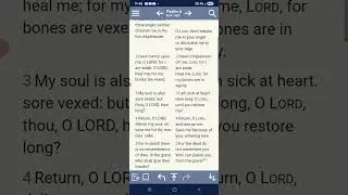 Psalms of the day:63-Psalms 6