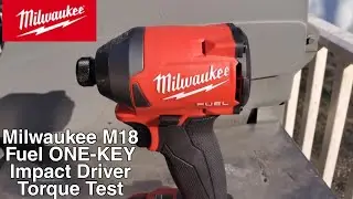 Milwaukee M18 Fuel ONE-KEY Gen 3 Impact Driver Torque Test (2857-20)