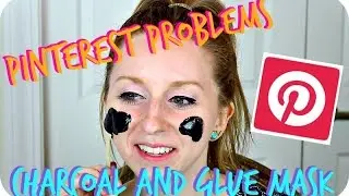 Pinterest Problems: Charcoal and Glue Mask