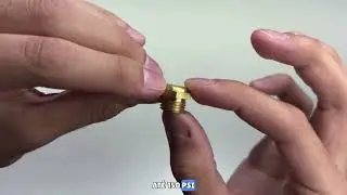 25x Silenciador Rosca 1/4 Bsp Reto Chato Sinterizado Bronze