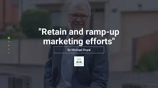 Retain and ramp-up marketing efforts | BIR Finance