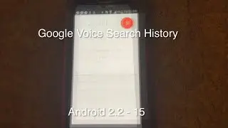 Google Voice Search History