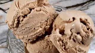 EASY HOMEMADE CHOCOLATE ICE CREAM Using only 3 ingredients | coffee chocolate ice cream