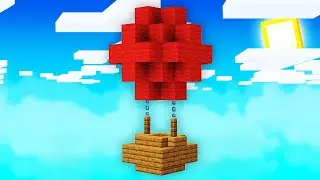 Minecraft HOT AIR BALLOON Build Tutorial #shorts