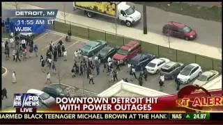 Blackout America : Major Power Outage hits downtown Detroit as the Grid goes down (Dec 02, 2014)