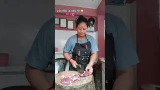 #goatmeat #freshmeat #qualitymeat #meatlovers #cuttingskills #butcherwoman #shortvideo #youtube #fyp