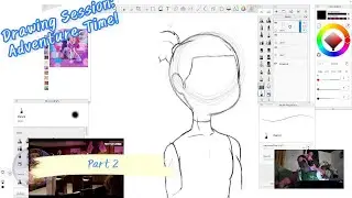 Drawing Session; Adventure time Part 2 and Pink Court Room