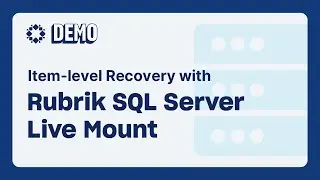 Восстановление на уровне элементов с помощью Rubrik SQL Server Live Mount