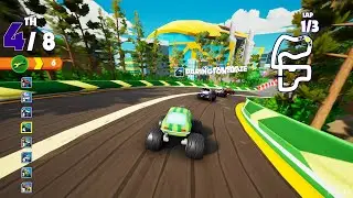 Blaze and the Monster Machines: Axle City Racers - Axle City Skyscraper Chase (Axle City) - Gameplay