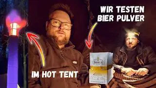 Wintertour mit Zeltofen - wir machen BIER aus PULVER