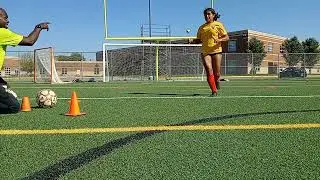 best soccer trainer ever DICKIE VILME teaching how to shoot ⚽