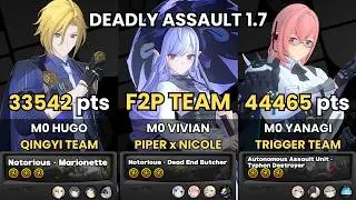 NEW Deadly Assault ZZZ Hugo Qingyi Team x Vivian Piper F2P x Yanagi | 9-Star | Zenless Zone Zero 1.7