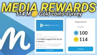 Media Rewards gold coins survey