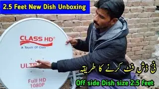 2.5 feet imported dish antenna assembling in simple || New dish Unboxing || New dish Setting