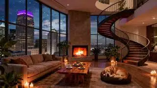 Cozy Winter City Apartment ❄️ | Smooth Piano Jazz for Relaxing, Study & Sleep