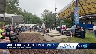 Winner crowned at the Iowa State Fair auctioneer bid calling contest