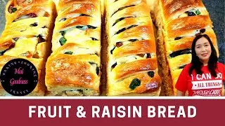 Fruit and Raisin Bread by Mai Goodness | Chelsea Loaf | No Mixer Needed