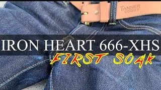 Iron Heart 666-XHS - First Soak! | 25oz Super Extra Heavy Selvedge Denim