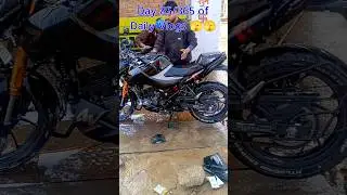 Bike Wash Karwai Aaj🥹🥹 #viral #trendingshorts #motovlog #dailyvlog #rider #minivlog