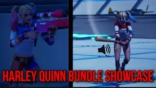 *NEW* FORTNITE HARLEY QUINN BUNDLE! HARLEY QUINN, PUNCHLINE & HARLEY HITTER SHOWCASED IN GAME!
