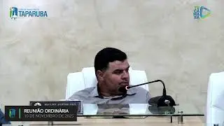 16 Reunião Ordinária da Câmara Municipal de Taparuba MG.