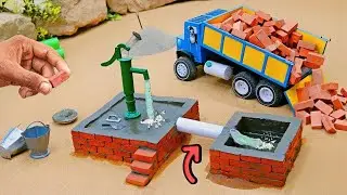 Diy diorama making mini motor water pump science project @SanCreator1