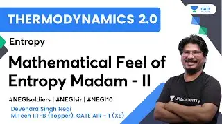 Thermodynamics 2.0 Entropy Mathematical Feel of Entropy Madam - II | Devendra Singh
