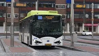 Connexxion elektrische BYD en andere bussen in Haarlem