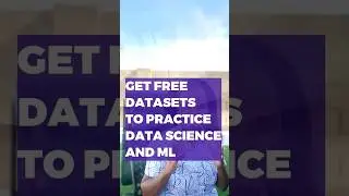 Want to boost your Data Science skills and in need of free datasets to practice?#short#viral #ai