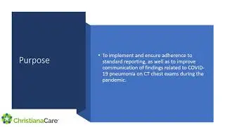 Implementation of COVID-19 macro on CT chest exams