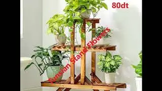 Support pour plantes en bois