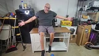 Fish Tank Stand with Power Outlet & Adjustable Shelf
