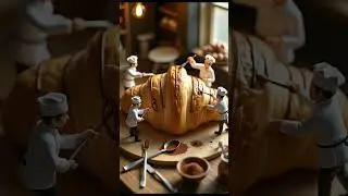 Miniature MasterChef Making a Puff #clayminiature #miniatures #miniatureworld