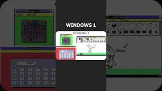 Windows 1.0💻 is Explained Simply #microsoft #windows #operatingsystem  #tech #windowstips