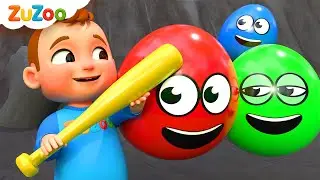 Zu Explores Colorful Surprise Eggs | Yes Yes Playground Song | ZuZoo Nursery Rhymes & Kids Songs