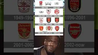 Arsenal logo evolution 🔴🔴🔥#shorts #shortsfeed