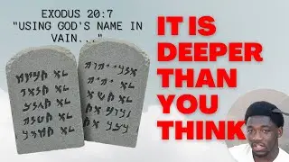 using Gods name in vain | The real meaning | Exodus 20:7 |