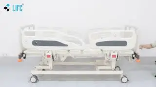 Life &ndash; Three Function Manual Bed with PP Side Rails | Hospital Furniture Manufacturer