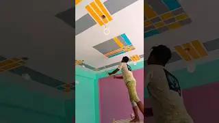 Ceiling masking tape design #subscribe #shorts #home #trending