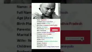 Ajay Ghosh Biography #ajayghosh #teluguactor #trendingshorts #viralshorts #viral #short