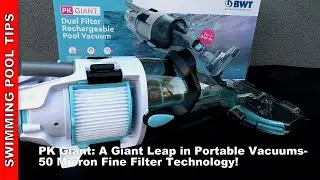 BWT PK Giant Dual Filter 50-Micron Rechargeable Pool Vacuum (Kokido XTROVAC 710)