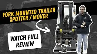 Haugen Fork Mounted Trailer Spotter Demo | Move Trailers with Skid Steer or Forklift