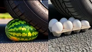 Experiment Car vs plastic bottle, colour pencil ,watermelon، bulb..