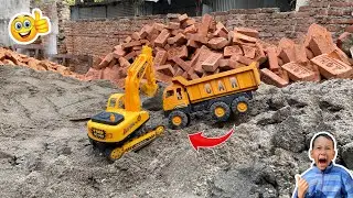 🚜💨 Sandstorm Adventure: Toy Bulldozer & Dump Truck Fun with Mud Madness for Kids! 🌟🏖️