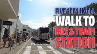 How to walk from Five Seas Hotel to Cannes Train Station