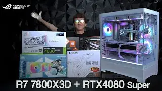R7 7800X3D + ASUS ROG STRIX White RTX4080 Super | Phanteks XT VIEW White | SUPREME Build | INVADERPC