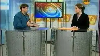 Прямой эфир, интервью с художником - Алексей Акиндинов, орнаментализм, Рен ТВ, 25.03.2010